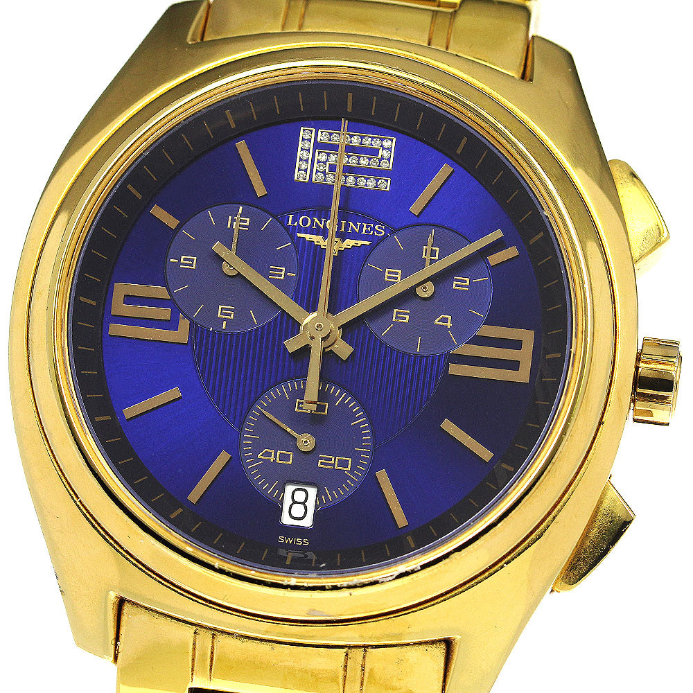 LONGINES Lungomare L3.633.2 Chronograph blue Dial Quartz Men's Watch_768238