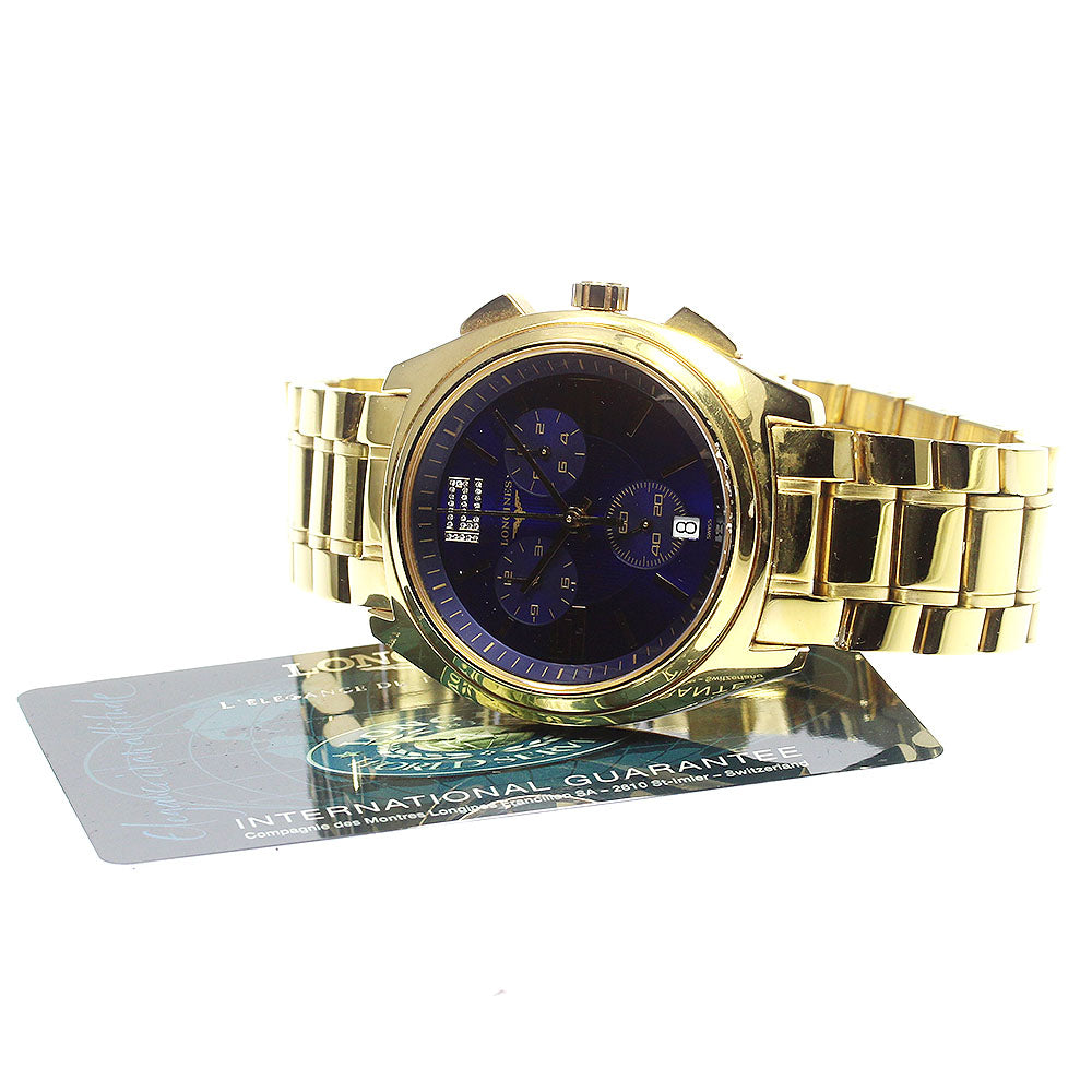 LONGINES Lungomare L3.633.2 Chronograph blue Dial Quartz Men's Watch_768238