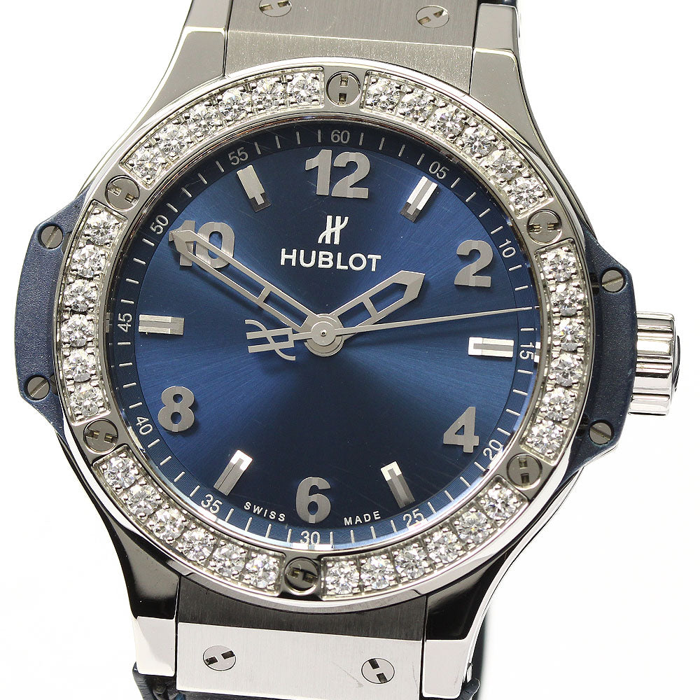 HUBLOT Big bang steel blue 361.SX.7170.LR.1204 Diamond Bezel Quartz Boy's_768339