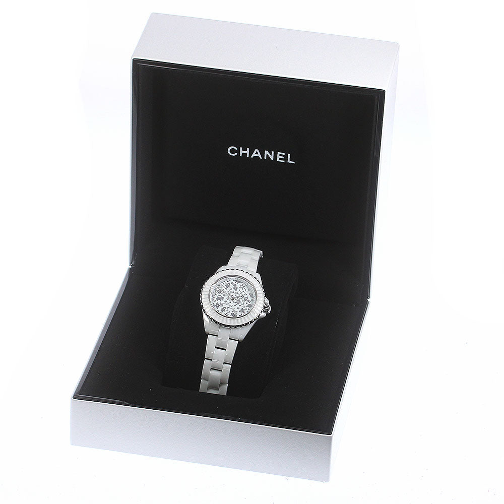 CHANEL J12 Cosmic H7990 white ceramic diamond Quartz Ladies Watch_768470