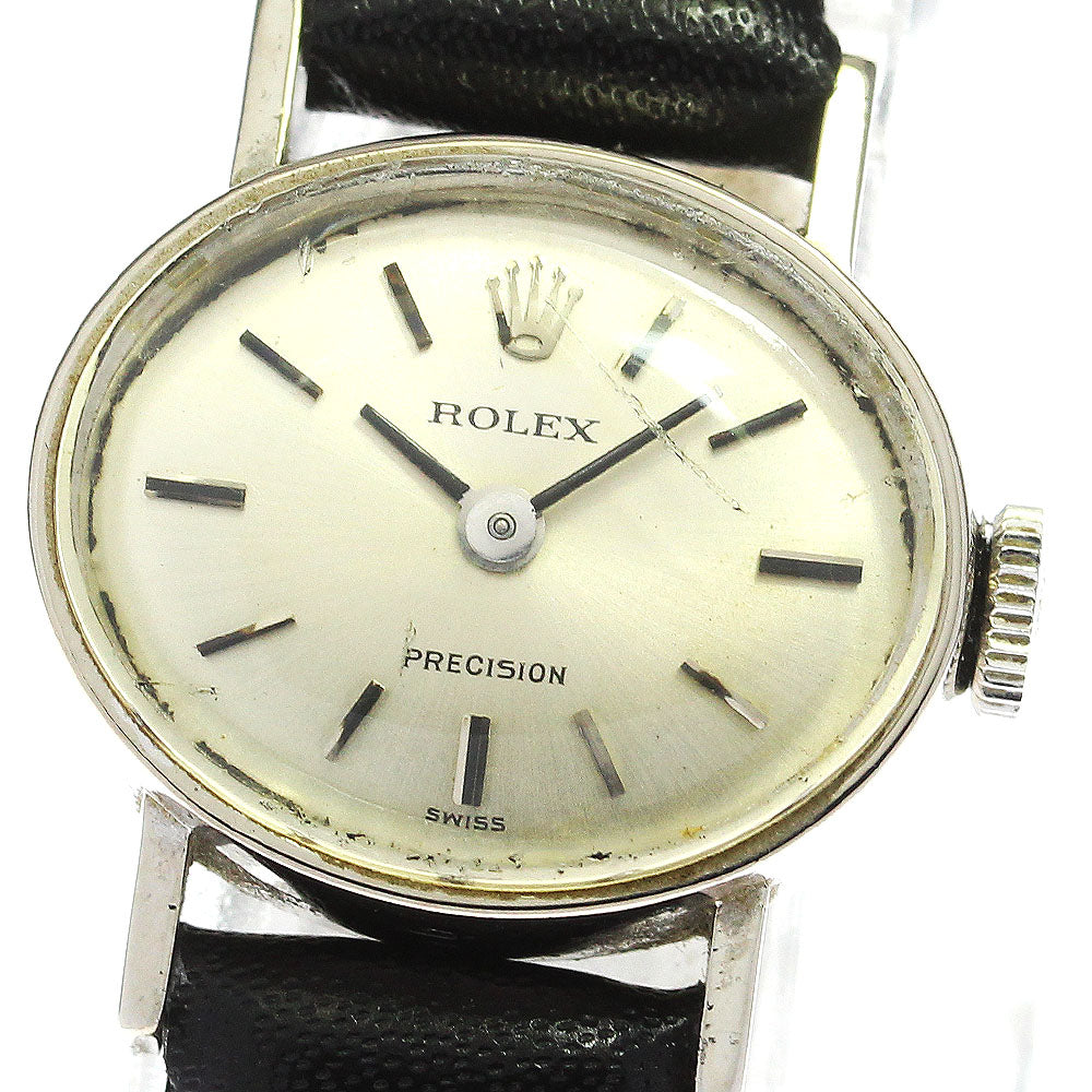 ROLEX Precision 2635 cal.1400 Silver Dial Hand Winding Ladies Watch_768921