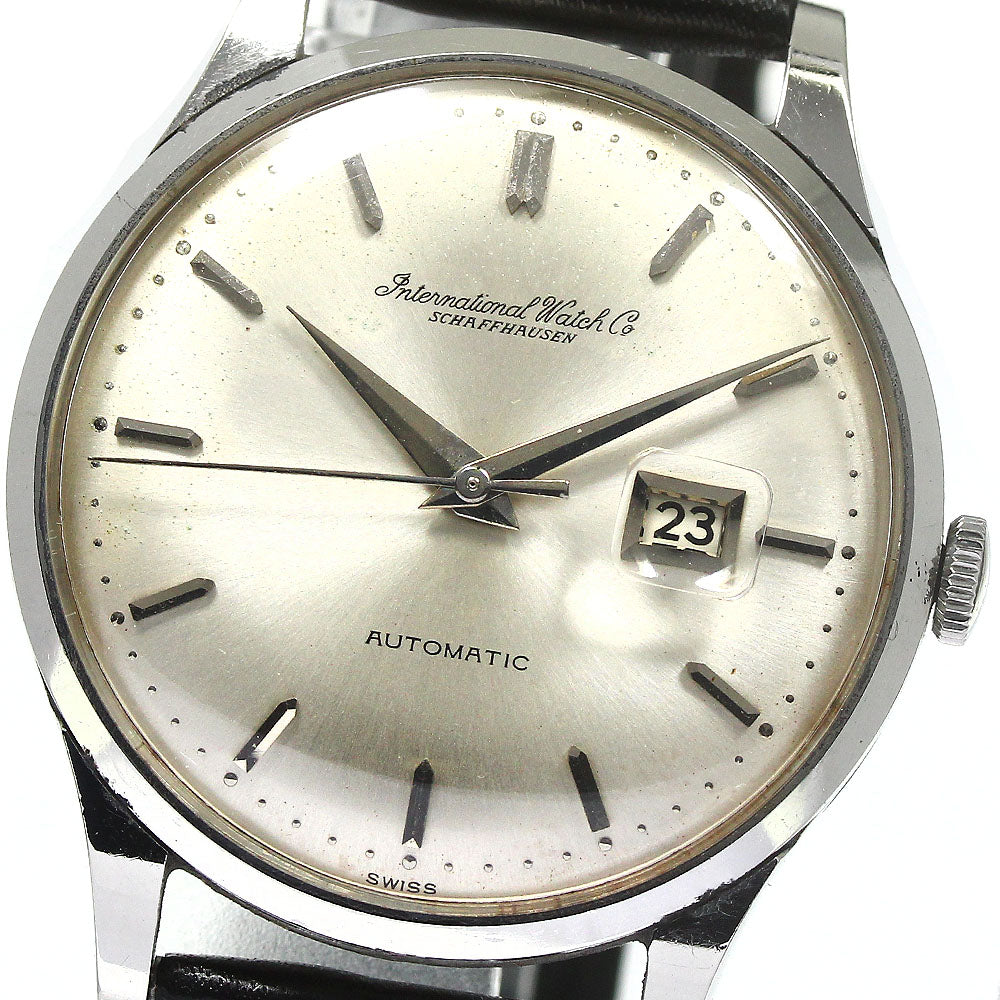 IWC SCHAFFHAUSEN Old Inter Date Silver Dial Automatic Men's Watch_769512