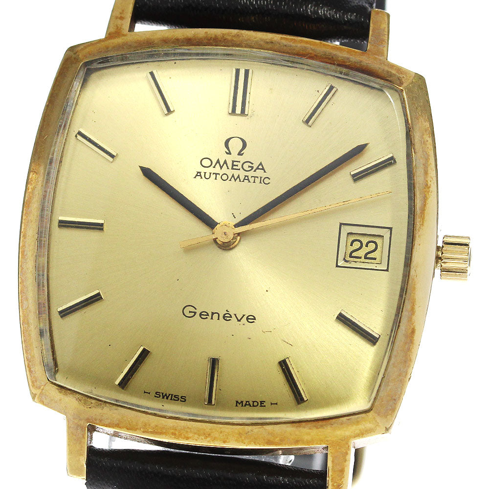 OMEGA Geneve Ref.162.0052 Square cal.1012 gold Dial Automatic Men's Watch_769536