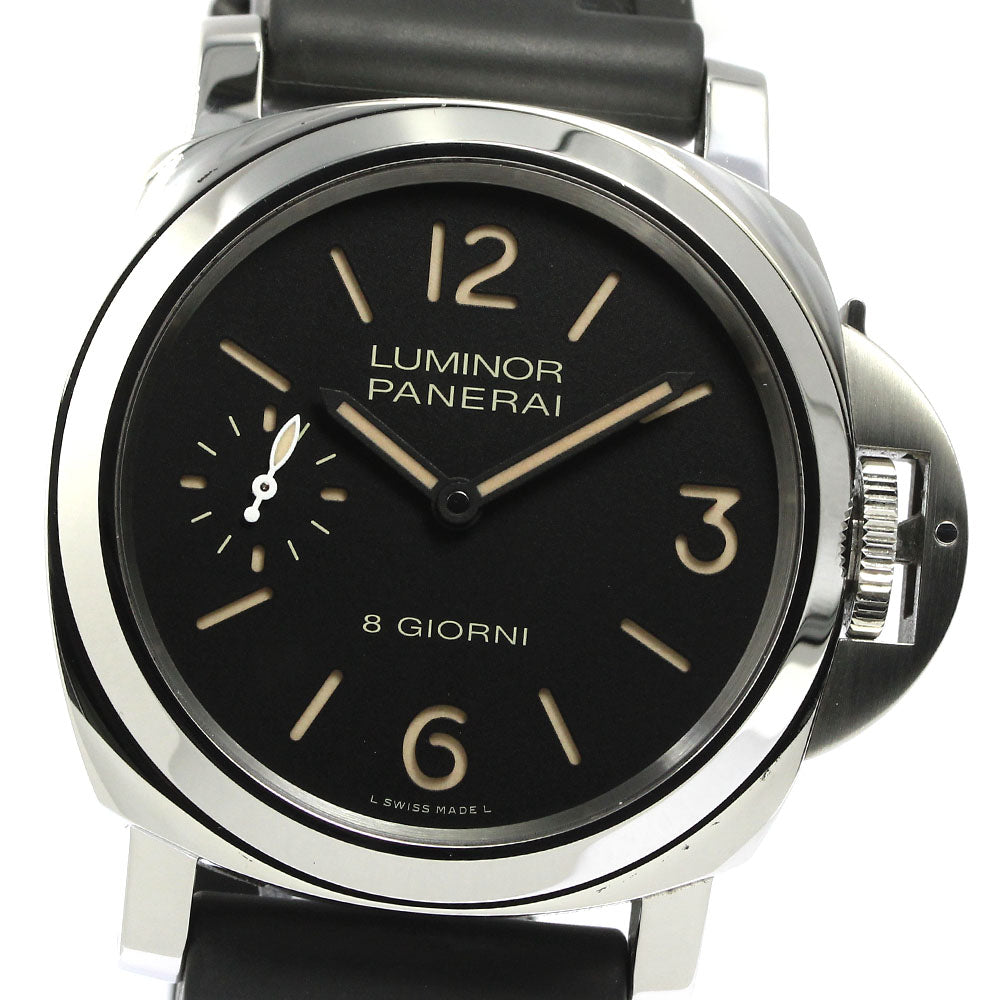 PANERAI Luminor base PAM00915 8 days black Dial Hand Winding Men's Watch_769653
