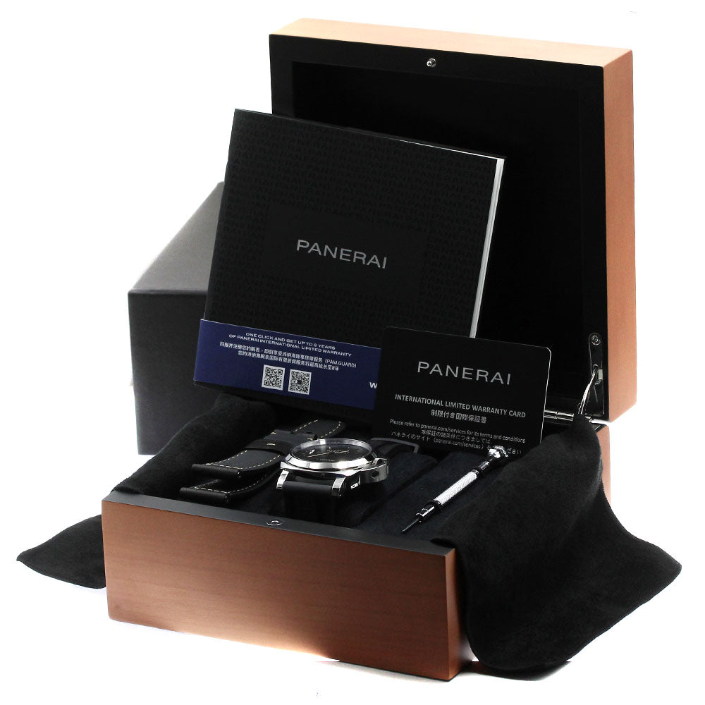 PANERAI Luminor base PAM00915 8 days black Dial Hand Winding Men's Watch_769653
