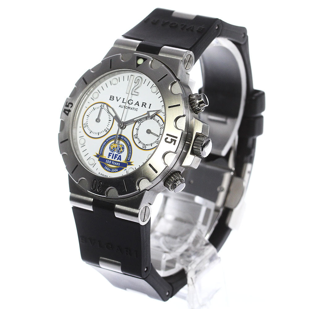 BVLGARI Diagono Scuba FIFA 100th Anniversary SCB38S Chronograph white Dial Automatic Men's Watch_769720
