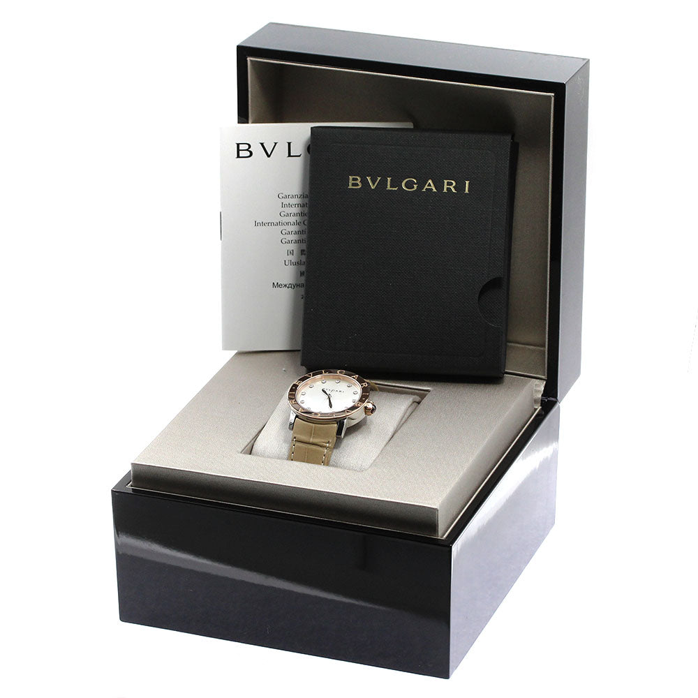 BVLGARI BVLGARIBVLGARI BBLP33SG 12P diamond PG bezel White shell Dial Automatic Boy's Watch_769971