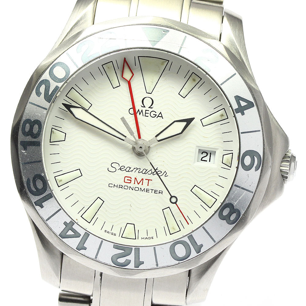 OMEGA Seamaster 2538.20 GMT date white Dial Automatic Men's Watch_770177