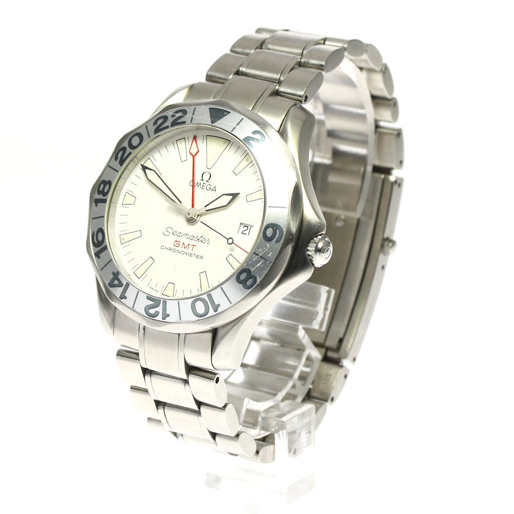 OMEGA Seamaster 2538.20 GMT date white Dial Automatic Men's Watch_770177