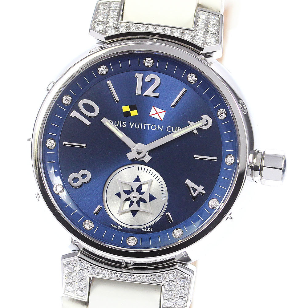 LOUIS VUITTON Tambour Lovely Cup Q12M4 Lug diamond 12P Quartz Ladies_770349