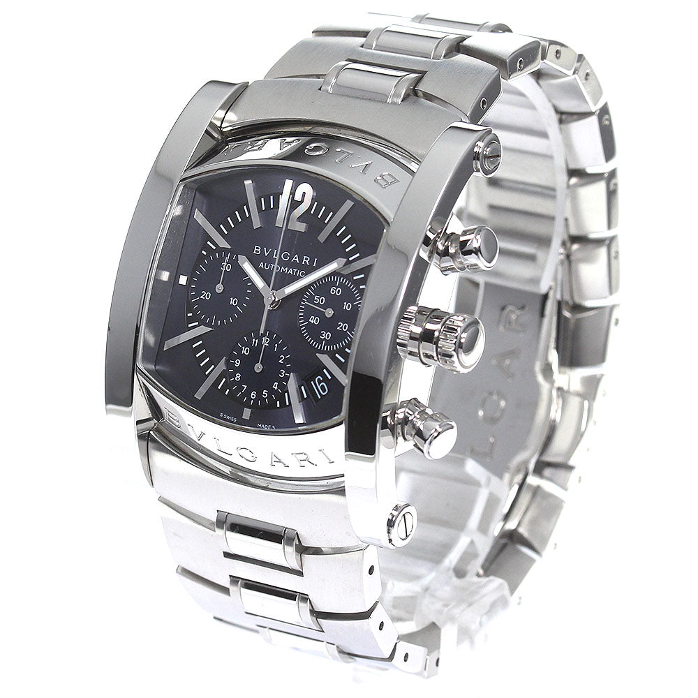 BVLGARI Assioma AA48SCH Chronograph Date Navy Dial Automatic Men's Watch_770570