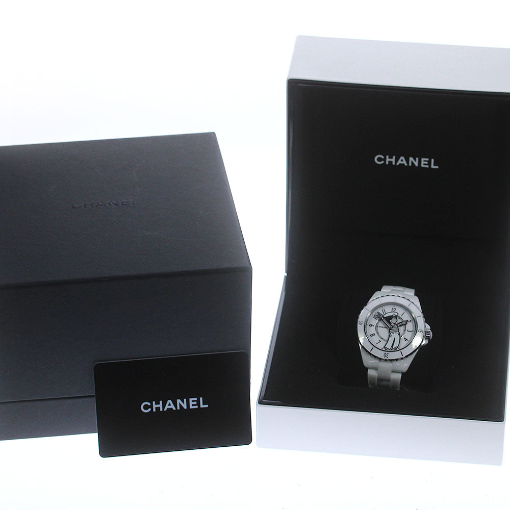 CHANEL Mademoiselle J12 La Pausa H7481 white Dial Automatic Men's Watch_770648