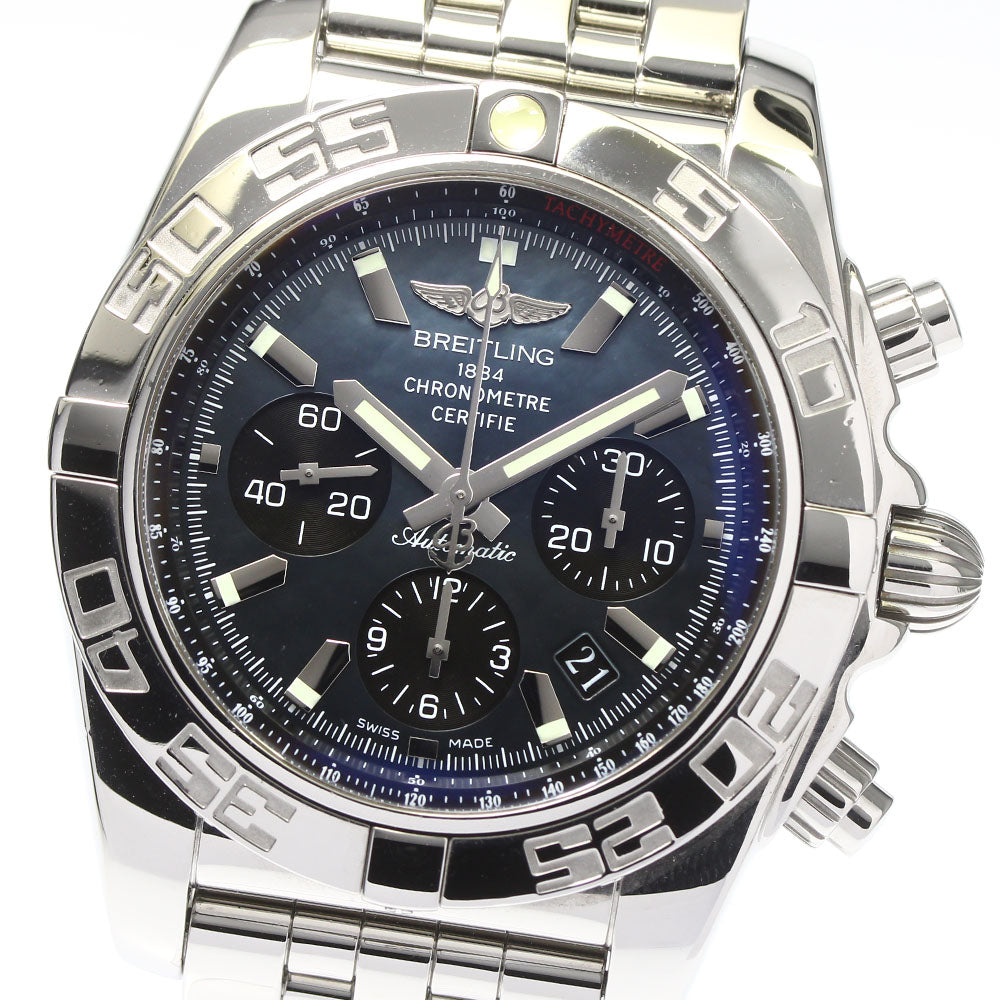 BREITLING Chronomat44 AB0111 Black shell Dial Automatic Men's Watch_771047