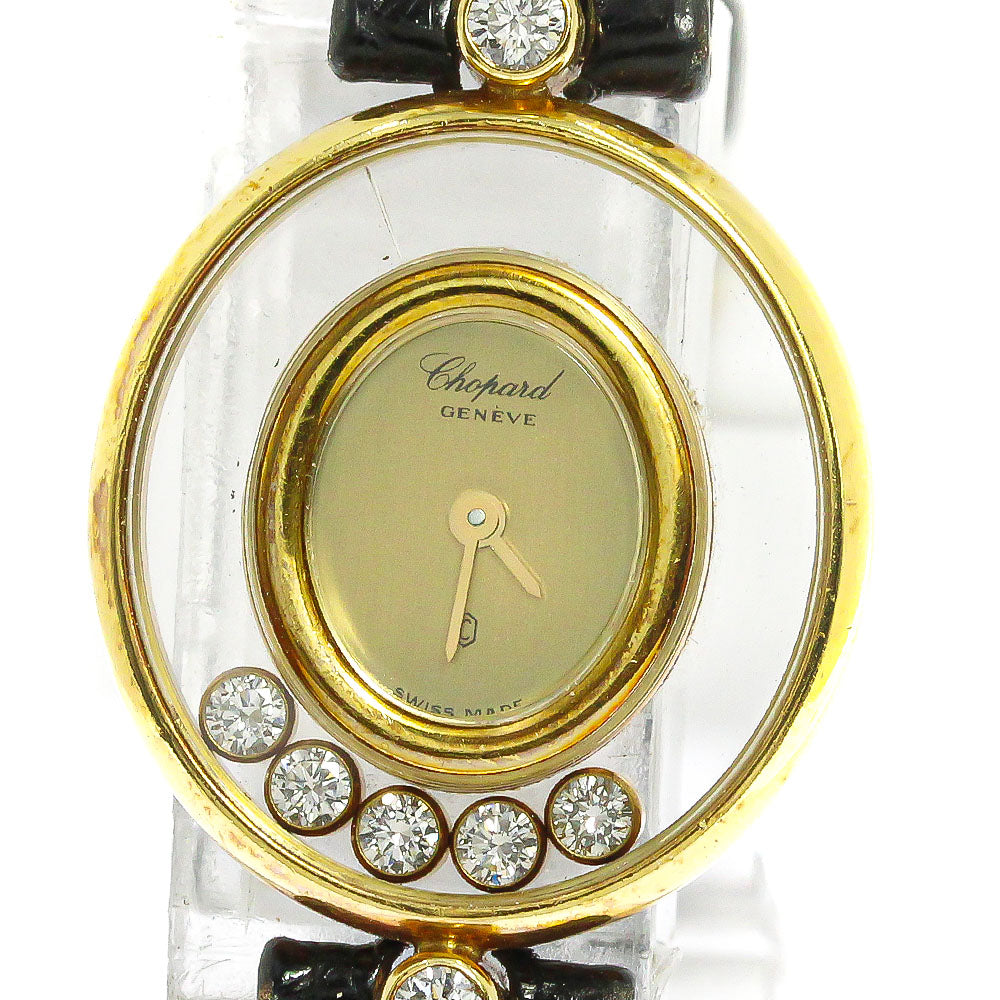 Chopard Happy diamond 20/4305 K18YG 5P Lug Diamond gold Dial Quartz Ladies Watch_771181