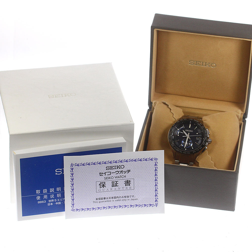 SEIKO Brights SAGA235/8B63-0AB0 Day date Solar Powered Radio Men's Watch_771390