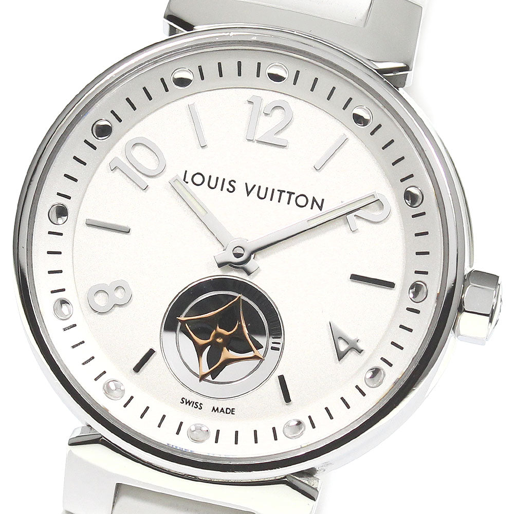 LOUIS VUITTON Tambour Moon Star Q8J10 Silver Dial Quartz Ladies Watch_771617