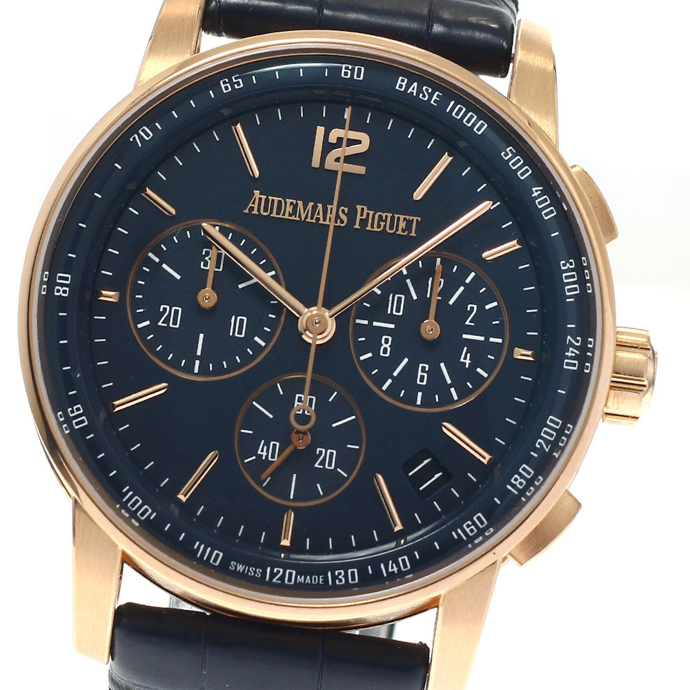 AUDEMARS PIGUET CODE 11.59 By Audemars Piguet 26393OR.OO.A321CR.01 K18PG Chronograph Navy Dial Automatic Men's Watch_771674
