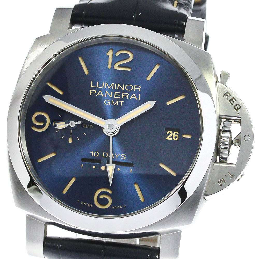 PANERAI Luminor 1950 PAM00986 10 Days GMT blue Dial Automatic Men's Watch_771741