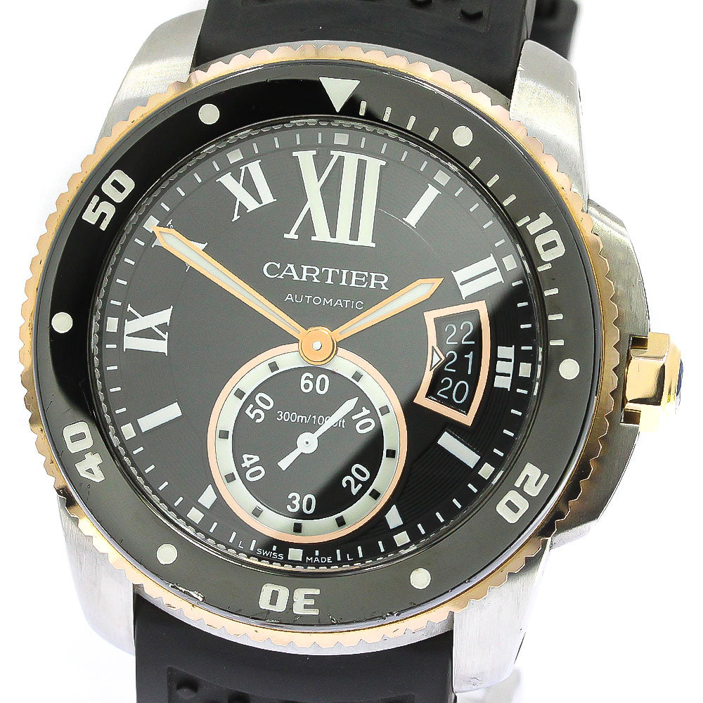 CARTIER Caliber de Cartier Diver W7100055 Date black Dial Automatic Men's_772586