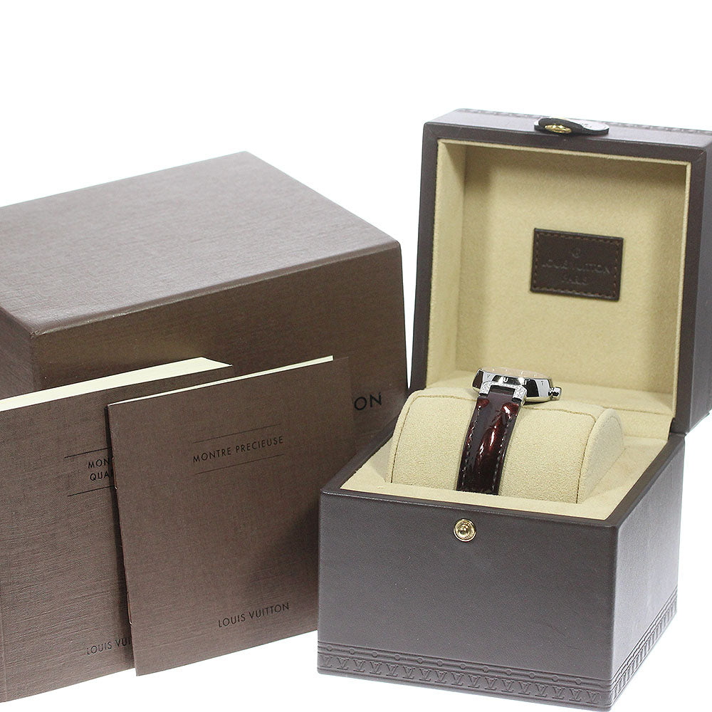 LOUIS VUITTON Tambour Blush Diamon PM Q121Y Lug diamond 12P Quartz Ladies_772890