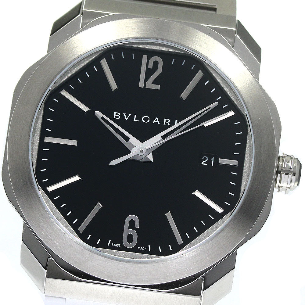 BVLGARI Octo 102704 Date Black Dial Automatic Men's Watch_772892