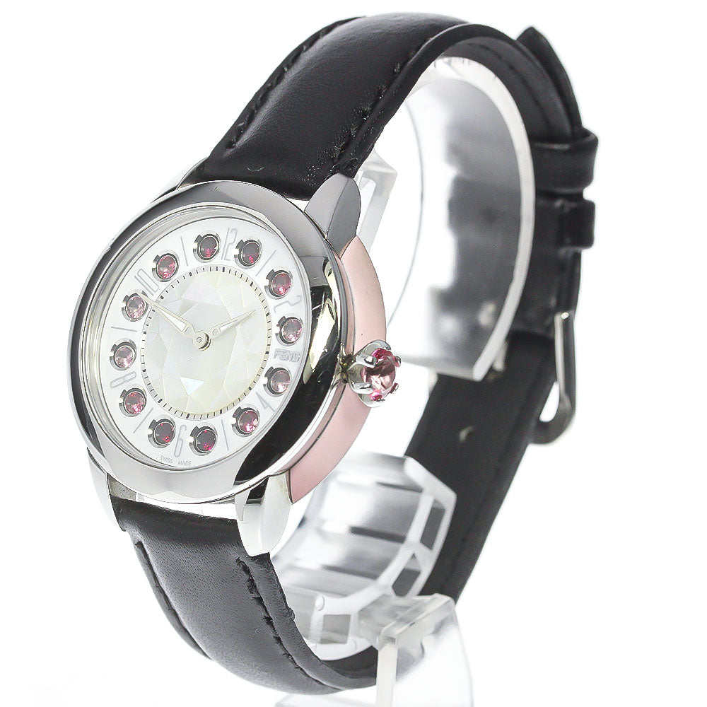 FENDI Eye shine 12100S White / shell Dial Quartz Ladies Watch_772953