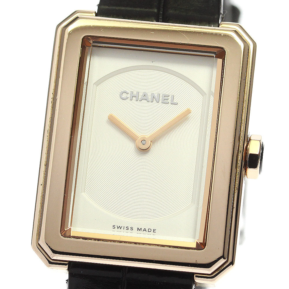 CHANEL boy friend H4886 18K Pink Gold white Dial Quartz Boy's Watch_773066