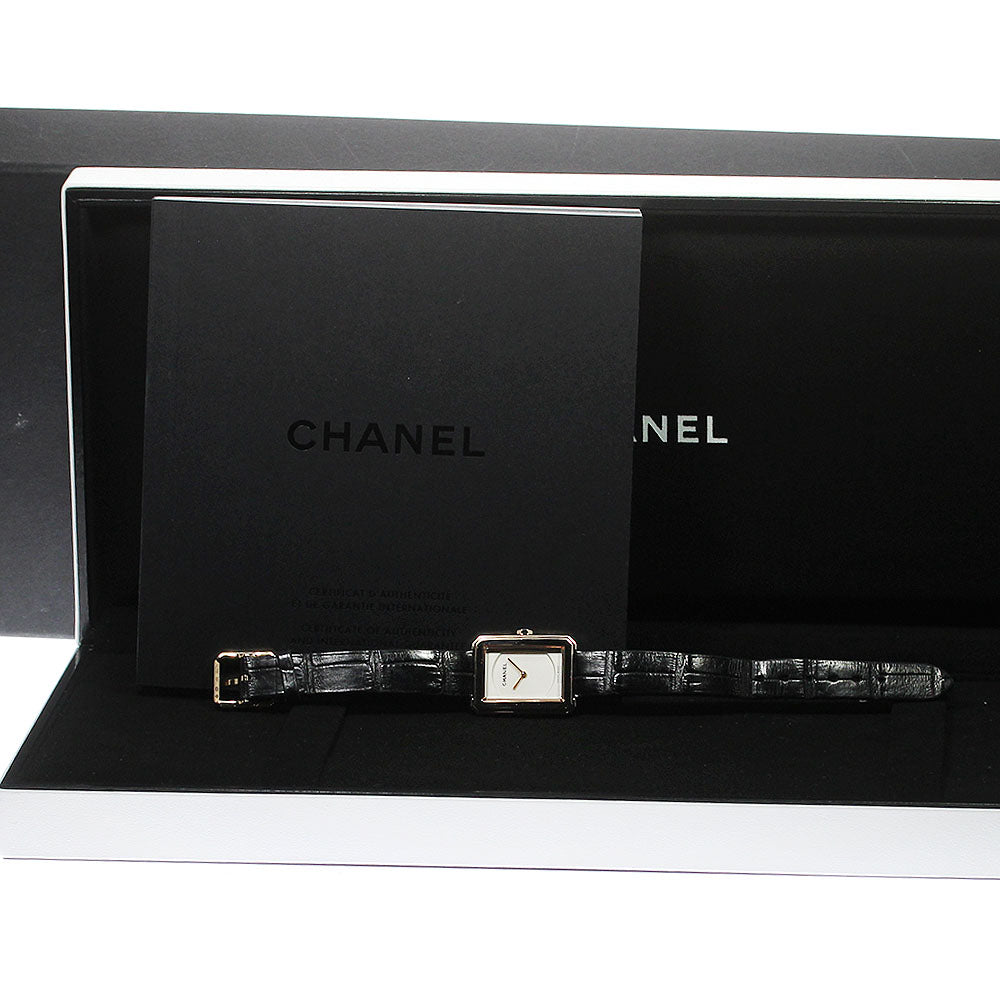 CHANEL boy friend H4886 18K Pink Gold white Dial Quartz Boy's Watch_773066
