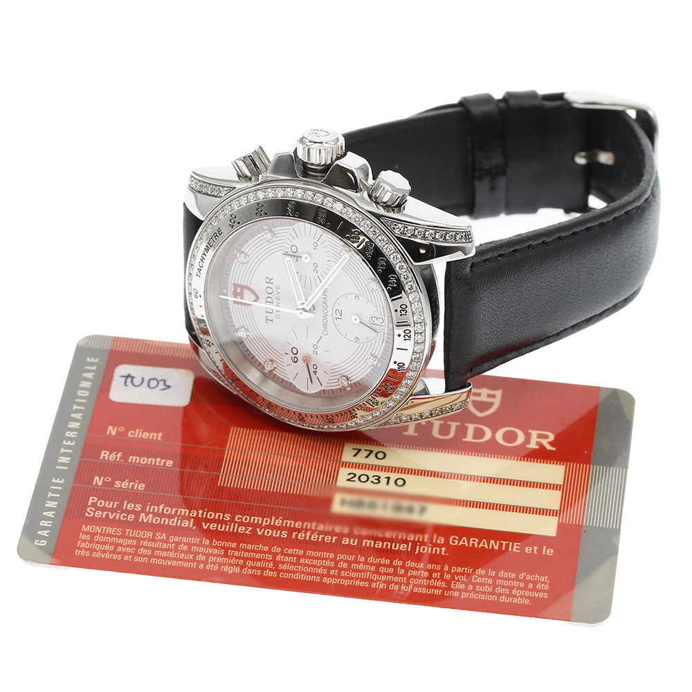 TUDOR Classic 20310 8P Lug Bezel Diamond Chronograph Automatic Boy's_773085