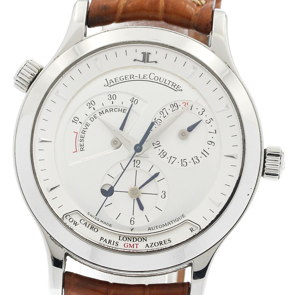 JAEGER-LECOULTRE Master geography 142.8.92/Q1428420 Power reserve GMT Silver Dial Automatic Men's Watch_773394