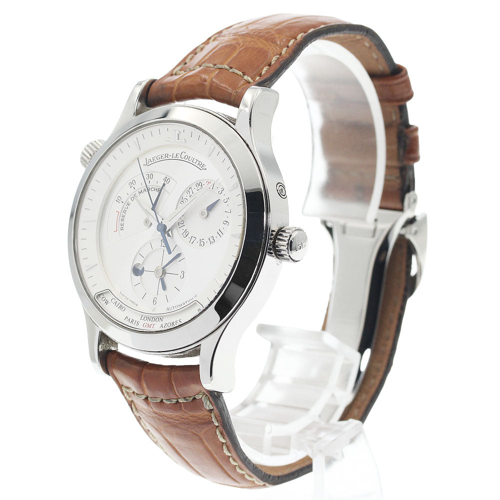 JAEGER-LECOULTRE Master geography 142.8.92/Q1428420 Power reserve GMT Silver Dial Automatic Men's Watch_773394