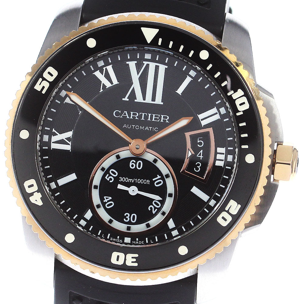 CARTIER Calibur de Cartier diver W7100055 black Dial AT Men's Watch_773416