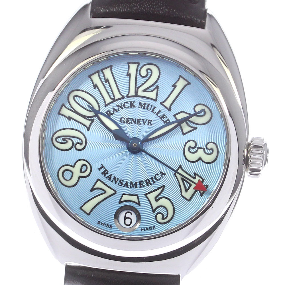 FRANCK MULLER Trans America 2000L Date Blue Dial Auto quartz Ladies Watch_773866