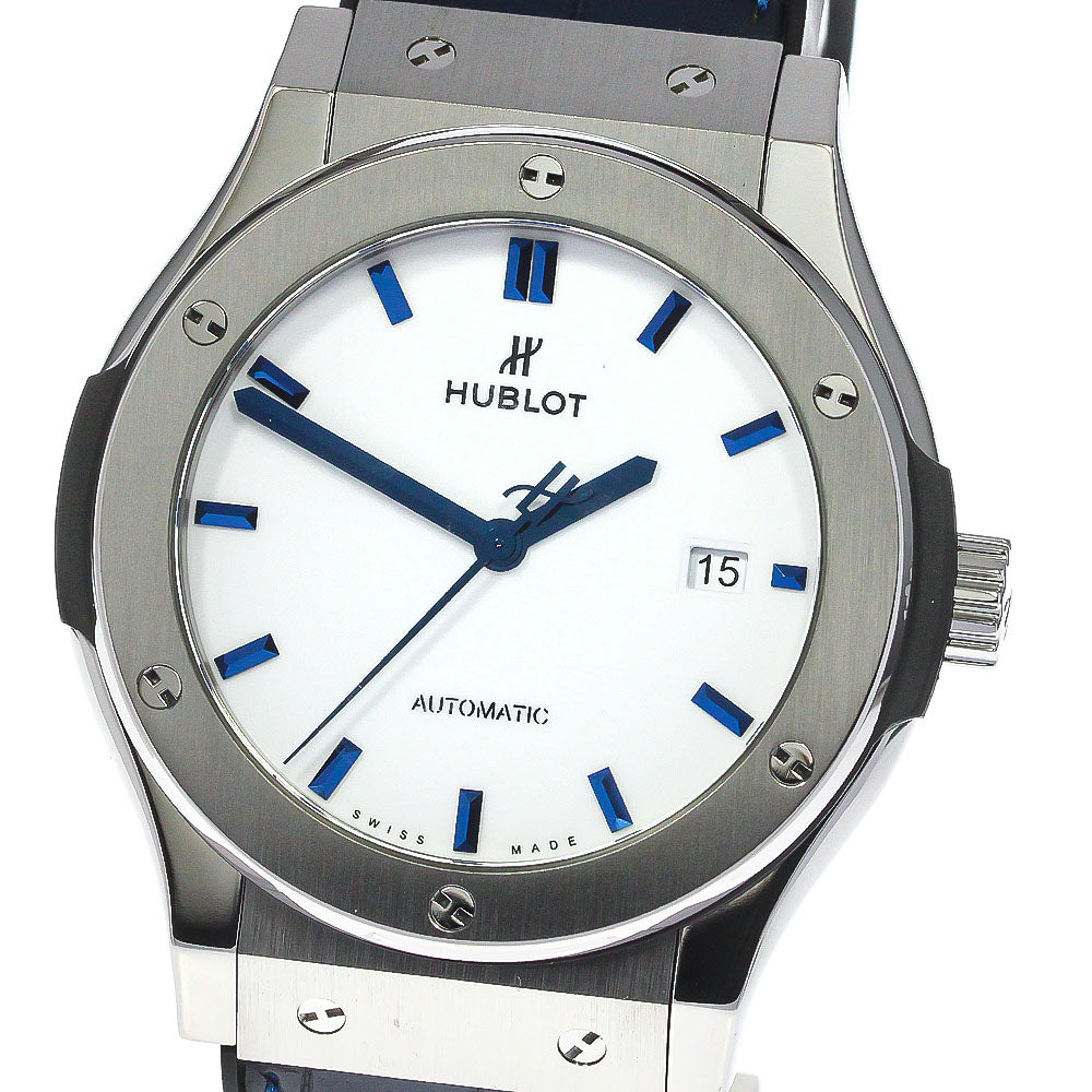HUBLOT Classic fusion White Shiny Blue Japan Only white Dial Automatic Men's Watch_773926