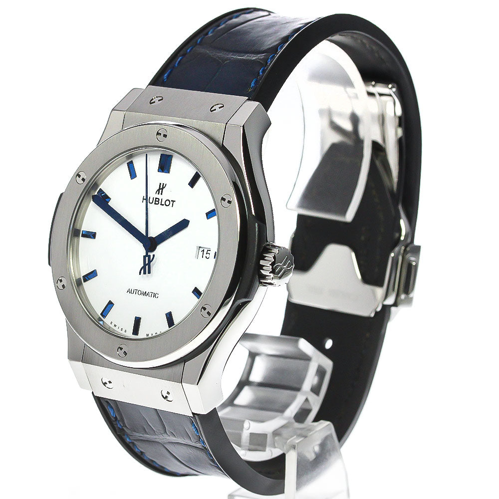 HUBLOT Classic fusion White Shiny Blue Japan Only white Dial Automatic Men's Watch_773926