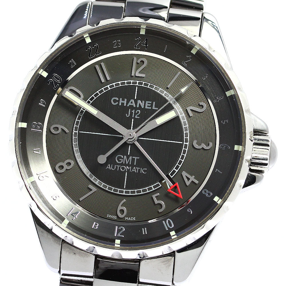 CHANEL Chromatic H3099 GMT date gray Dial Automatic Men's Watch_774514