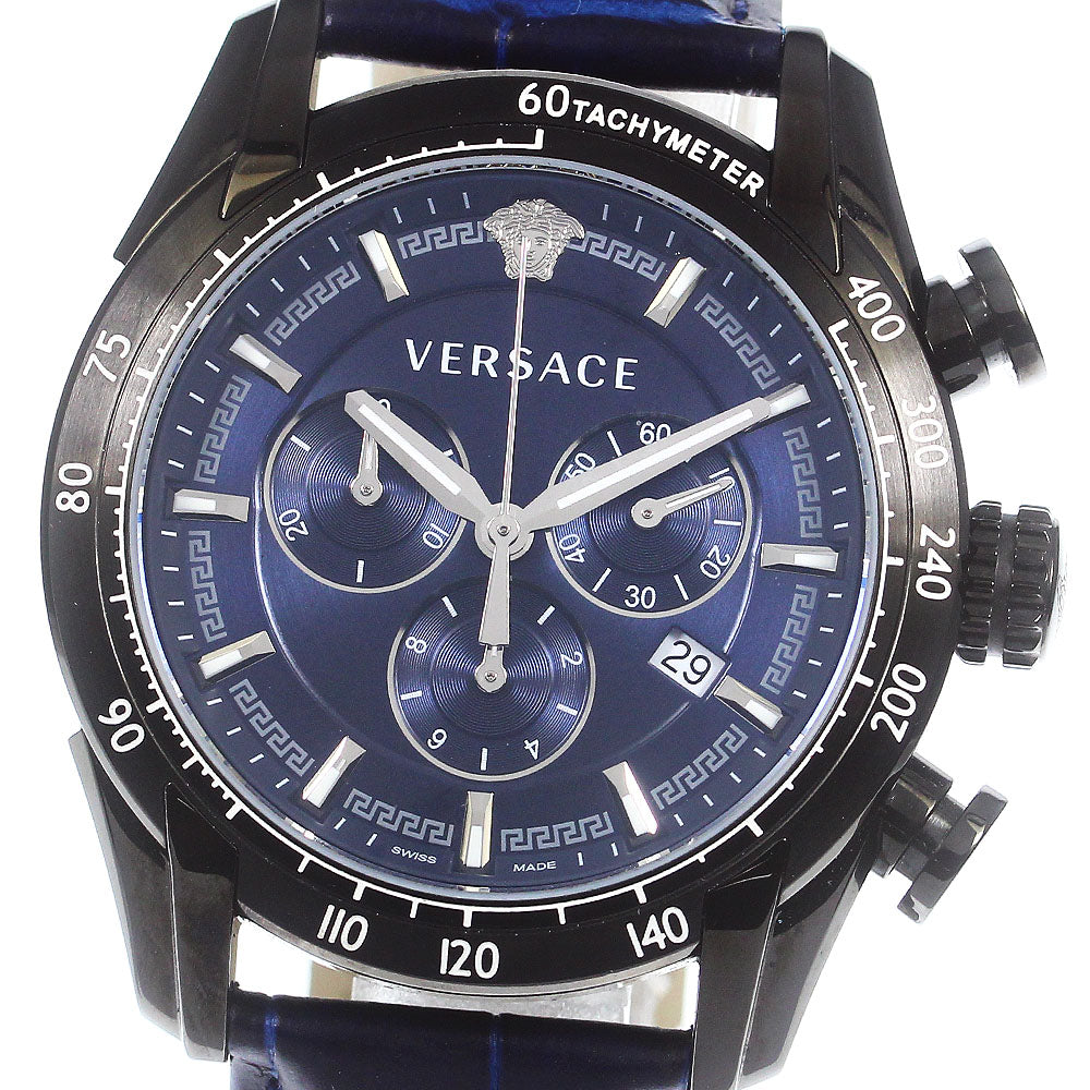 VERSACE V-RAY VEDB00418 Chronograph Navy Dial Quartz Men's Watch_774629