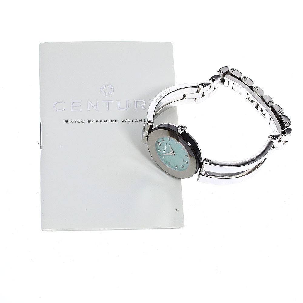 CENTURY Time gem 1P diamond Blue shell Dial Quartz Ladies Watch_774707