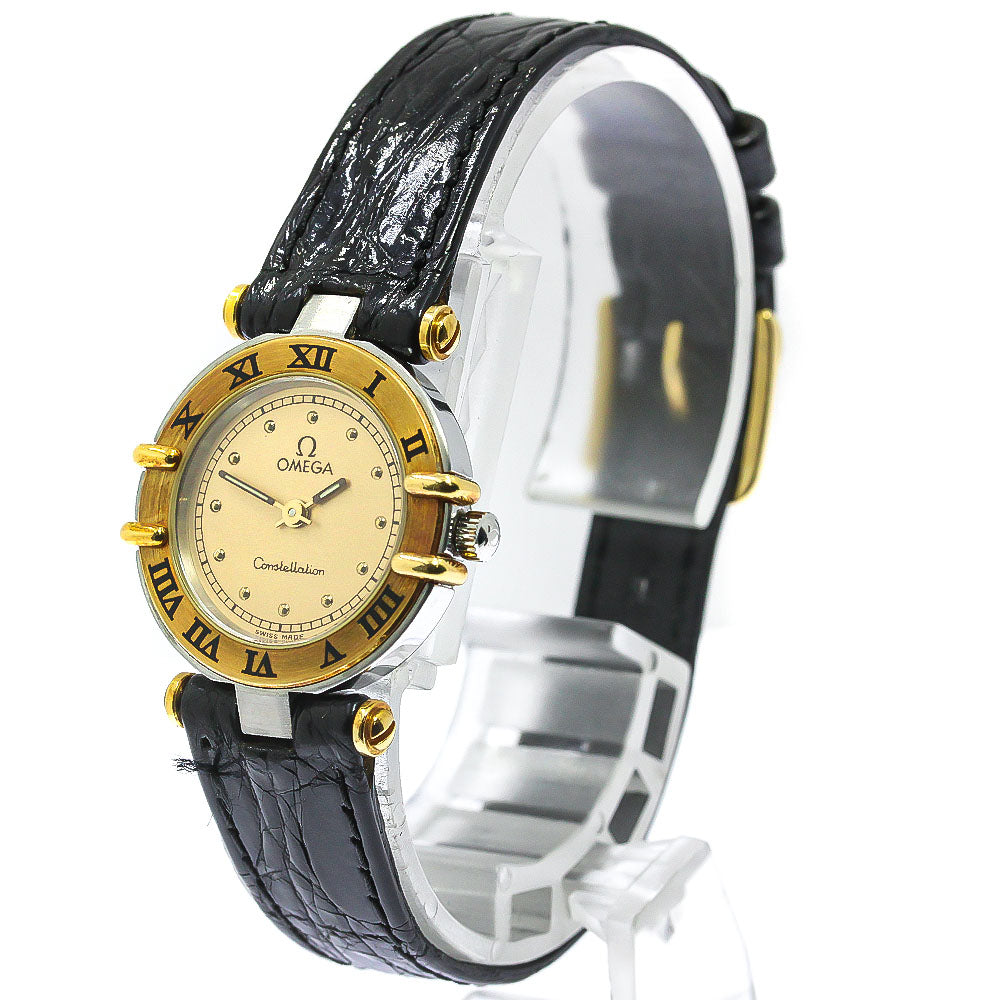OMEGA Constellation gold Dial Quartz Ladies Watch_774719