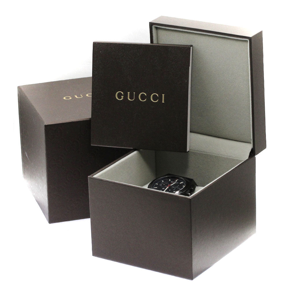 GUCCI Pantheon YA115237/115.2 Chronograph black Dial Quartz Men's Watch_774741