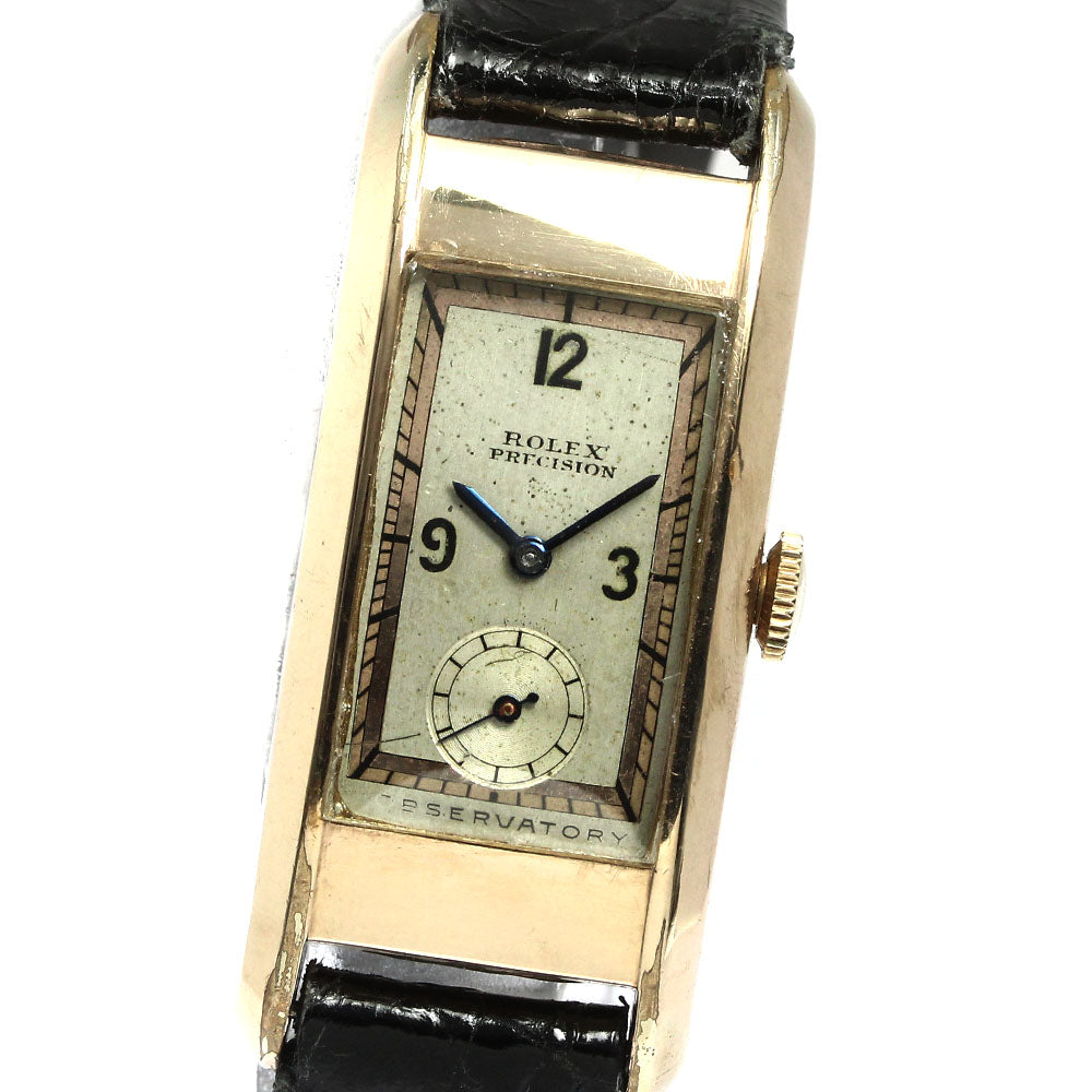 ROLEX Precision OBSERVATORY 10KGF Silver Dial Hand Winding Men's Watch_775304