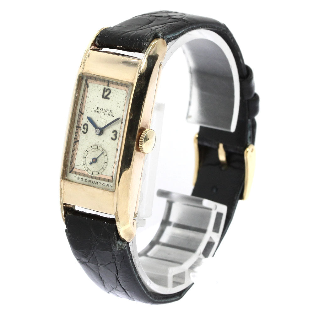 ROLEX Precision OBSERVATORY 10KGF Silver Dial Hand Winding Men's Watch_775304