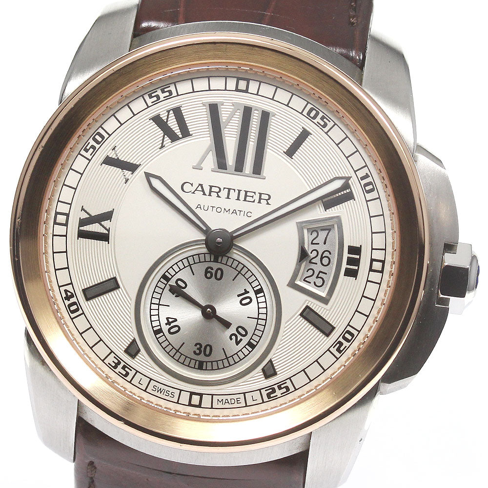 CARTIER Calibur de Cartier W7100036 K18PG2 tone Automatic Men's Watch_775444