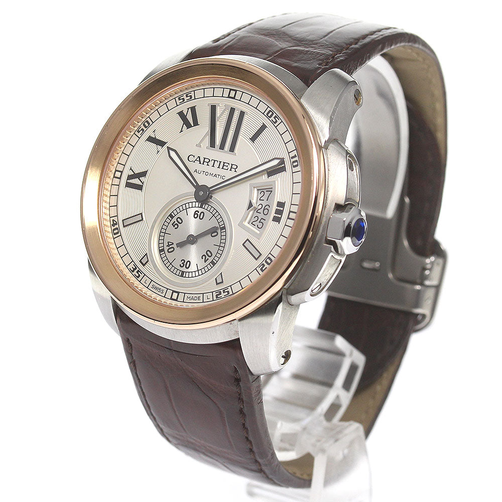 CARTIER Calibur de Cartier W7100036 K18PG2 tone Automatic Men's Watch_775444