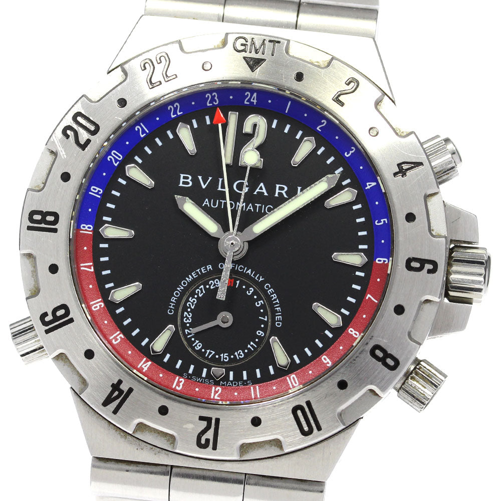 BVLGARI Diagono GMT40S GMT black Dial Automatic Men's Watch_775520
