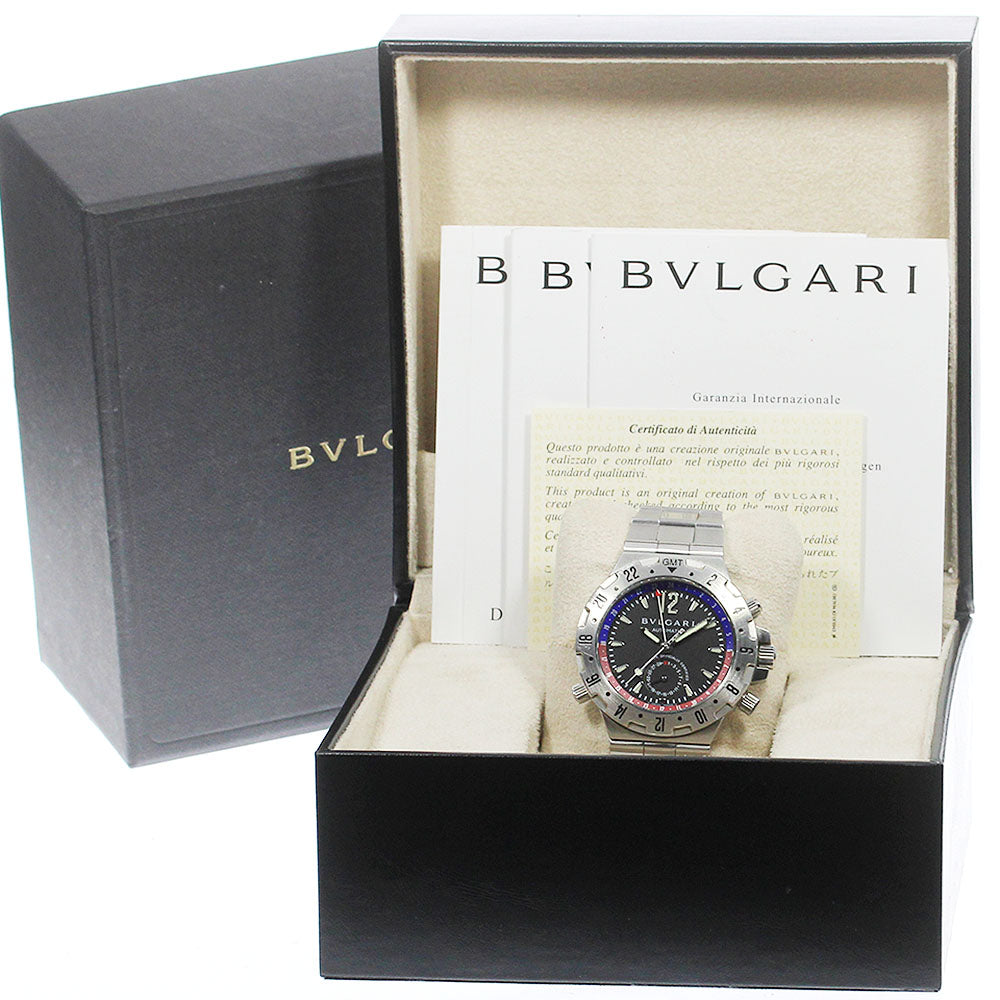 BVLGARI Diagono GMT40S GMT black Dial Automatic Men's Watch_775520