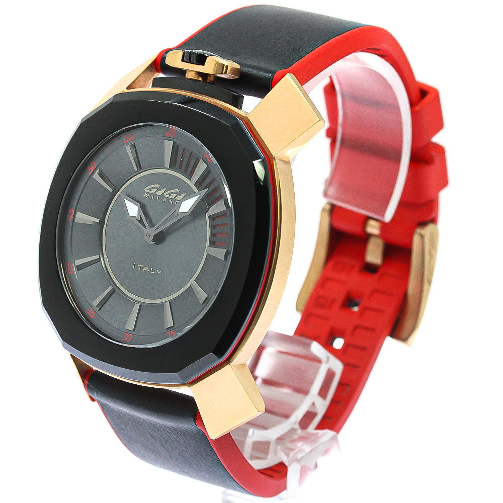 GaGa MILANO Frame One 44MM 7054.01 black Dial Quartz Men's Watch_775606