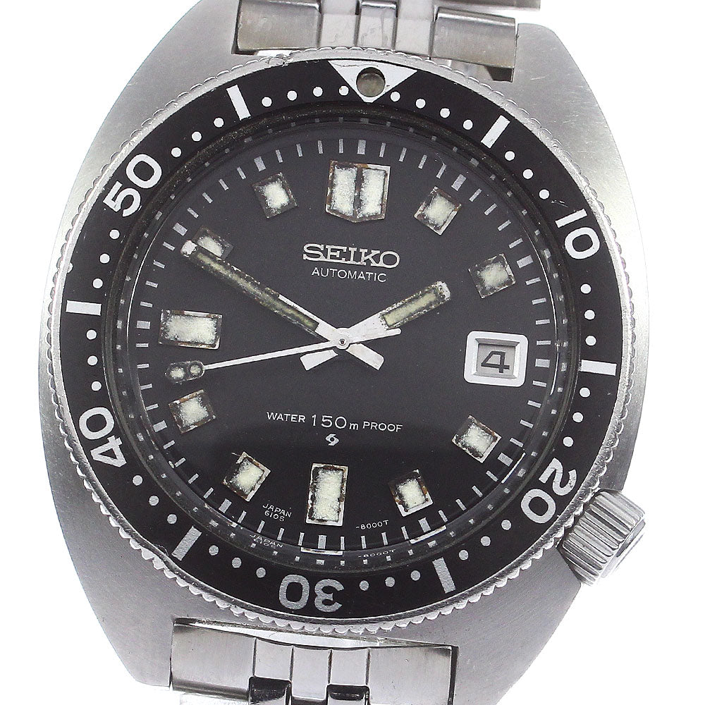 SEIKO 150M 2nd diver early model 6105-8000 Date cal.6105A Automatic Men's_775679