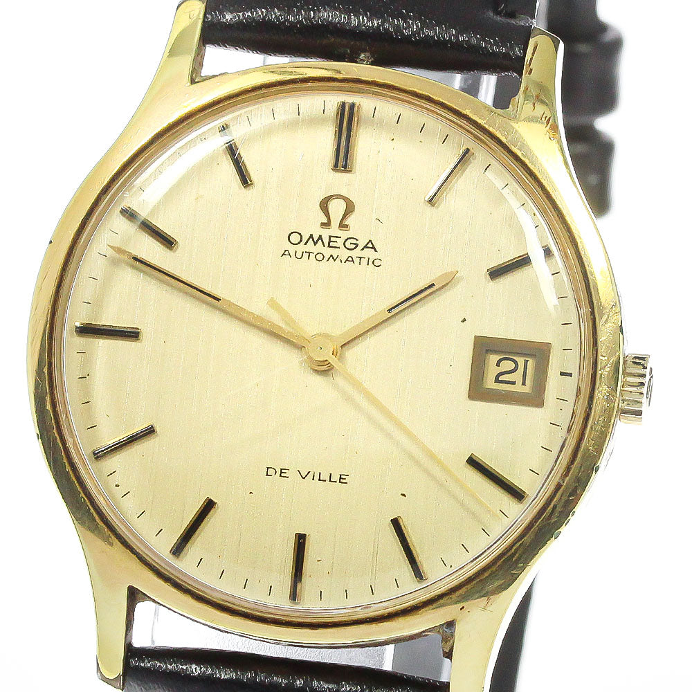 OMEGA De Ville 162.046 Date cal.1002 gold Dial Automatic Men's Watch_775706