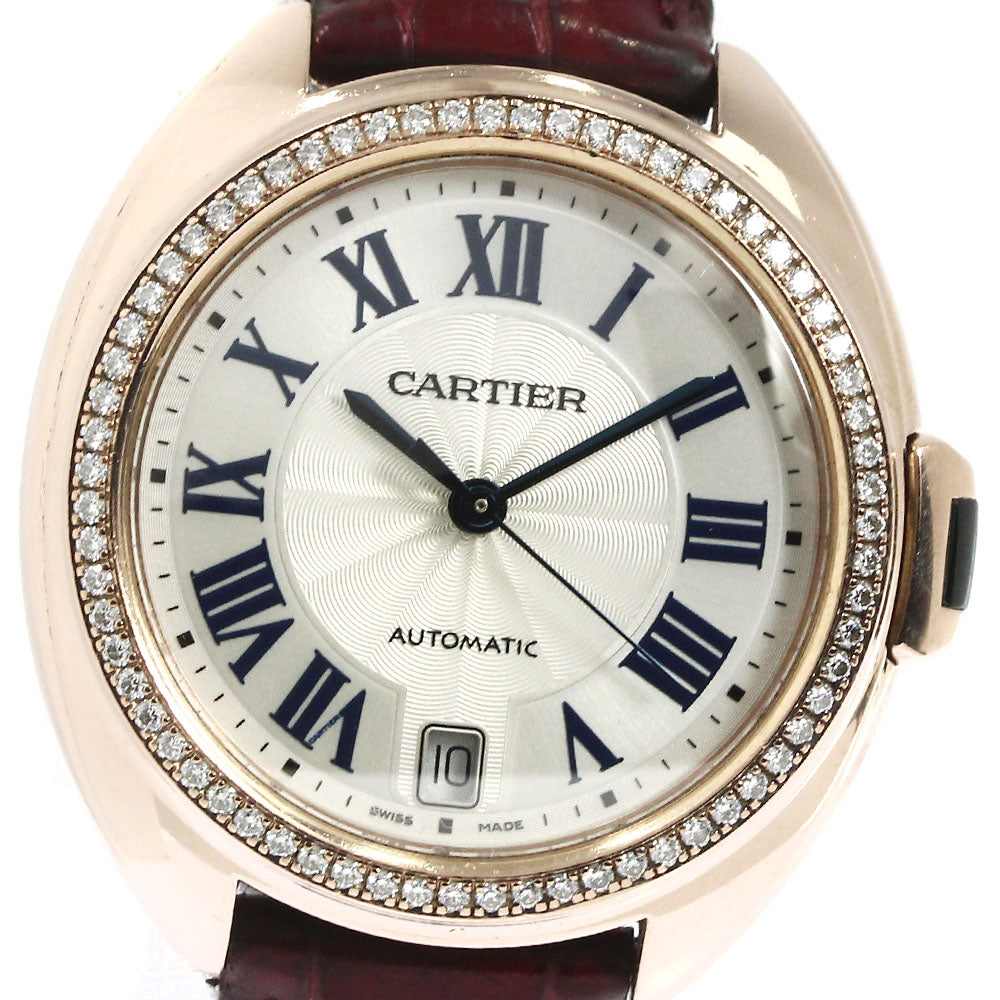 CARTIER Kuredu Cartier WJCL0013 K18PG diamond bezel Silver Dial Automatic Ladies Watch_775809